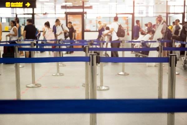 Airport fast track security lane